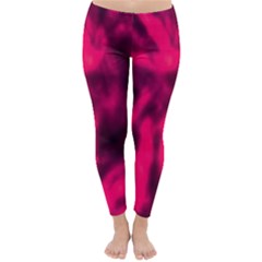 Purple Abstract Stars Classic Winter Leggings by DimitriosArt