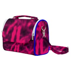 Purple Abstract Stars Satchel Shoulder Bag by DimitriosArt