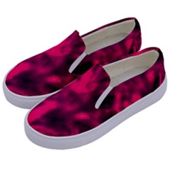 Purple Abstract Stars Kids  Canvas Slip Ons