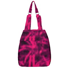 Purple Abstract Stars Center Zip Backpack by DimitriosArt