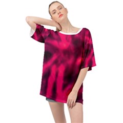 Purple Abstract Stars Oversized Chiffon Top by DimitriosArt