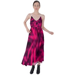 Purple Abstract Stars Tie Back Maxi Dress