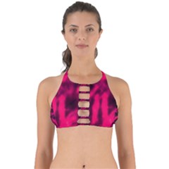 Purple Abstract Stars Perfectly Cut Out Bikini Top