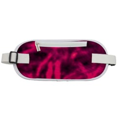 Purple Abstract Stars Rounded Waist Pouch