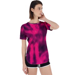 Purple Abstract Stars Perpetual Short Sleeve T-shirt