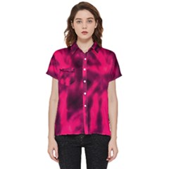 Purple Abstract Stars Short Sleeve Pocket Shirt