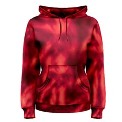 Cadmium Red Abstract Stars Women s Pullover Hoodie