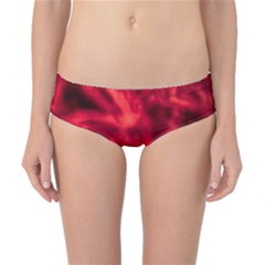 Cadmium Red Abstract Stars Classic Bikini Bottoms