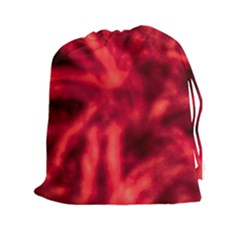 Cadmium Red Abstract Stars Drawstring Pouch (2xl)