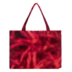 Cadmium Red Abstract Stars Medium Tote Bag