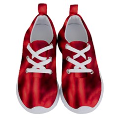 Cadmium Red Abstract Stars Running Shoes