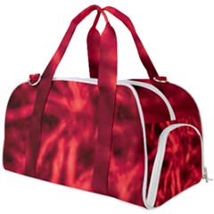 Cadmium Red Abstract Stars Burner Gym Duffel Bag by DimitriosArt