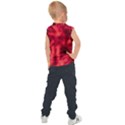 Cadmium Red Abstract Stars Kids  Sport Tank Top View2
