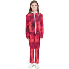 Cadmium Red Abstract Stars Kids  Tracksuit