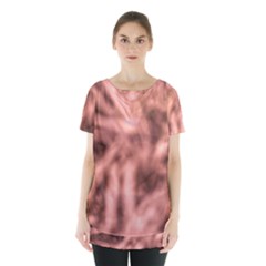 Rose Abstract Stars Skirt Hem Sports Top