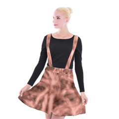 Rose Abstract Stars Suspender Skater Skirt