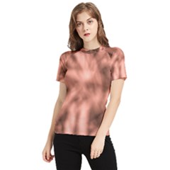 Rose Abstract Stars Women s Short Sleeve Rash Guard