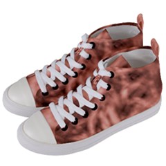 Rose Abstract Stars Women s Mid-top Canvas Sneakers