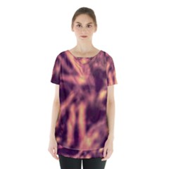 Topaz  Abstract Stars Skirt Hem Sports Top