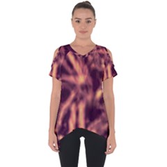 Topaz  Abstract Stars Cut Out Side Drop Tee