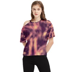 Topaz  Abstract Stars One Shoulder Cut Out Tee