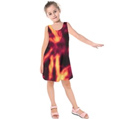 Lava Abstract Stars Kids  Sleeveless Dress