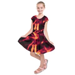 Lava Abstract Stars Kids  Short Sleeve Dress
