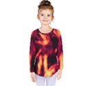 Lava Abstract Stars Kids  Long Sleeve Tee View1