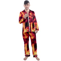 Lava Abstract Stars Men s Long Sleeve Satin Pajamas Set