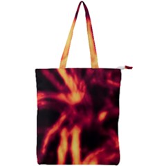 Lava Abstract Stars Double Zip Up Tote Bag by DimitriosArt