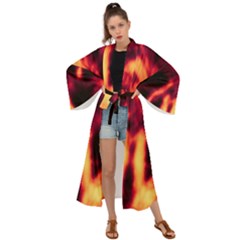 Lava Abstract Stars Maxi Kimono