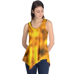 Golden Abstract Stars Sleeveless Tunic