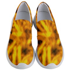 Golden Abstract Stars Women s Lightweight Slip Ons by DimitriosArt