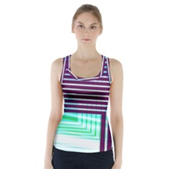 Gradient Racer Back Sports Top by Sparkle