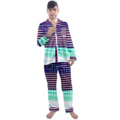 Gradient Men s Long Sleeve Satin Pajamas Set