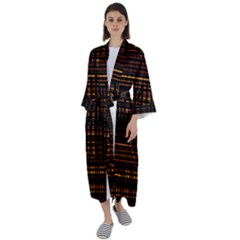 Gradient Maxi Satin Kimono by Sparkle