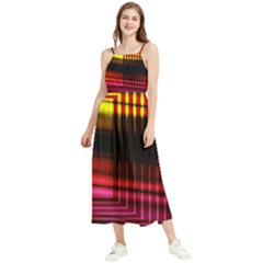 Gradient Boho Sleeveless Summer Dress