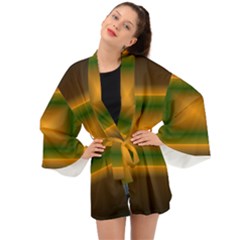 Gradient Long Sleeve Kimono by Sparkle