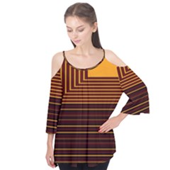 Gradient Flutter Sleeve Tee 