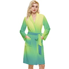 Gradientcolors Long Sleeve Velour Robe by Sparkle