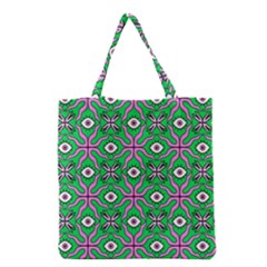 Abstract Illustration With Eyes Grocery Tote Bag by SychEva