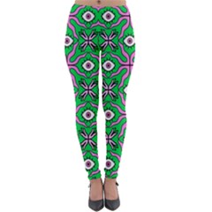 Abstract Illustration With Eyes Lightweight Velour Leggings by SychEva