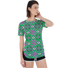 Abstract Illustration With Eyes Perpetual Short Sleeve T-shirt by SychEva