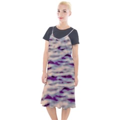 Orange  Waves Abstract Series No1 Camis Fishtail Dress