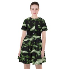 Green  Waves Abstract Series No5 Sailor Dress by DimitriosArt