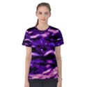 Purple  Waves Abstract Series No1 Women s Cotton Tee View1