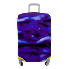 Purple  Waves Abstract Series No2 Luggage Cover (small) by DimitriosArt