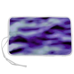 Purple  Waves Abstract Series No3 Pen Storage Case (m) by DimitriosArt