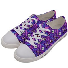 Abstract Illustration With Eyes Women s Low Top Canvas Sneakers by SychEva