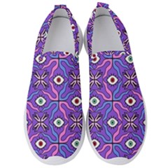 Abstract Illustration With Eyes Men s Slip On Sneakers by SychEva